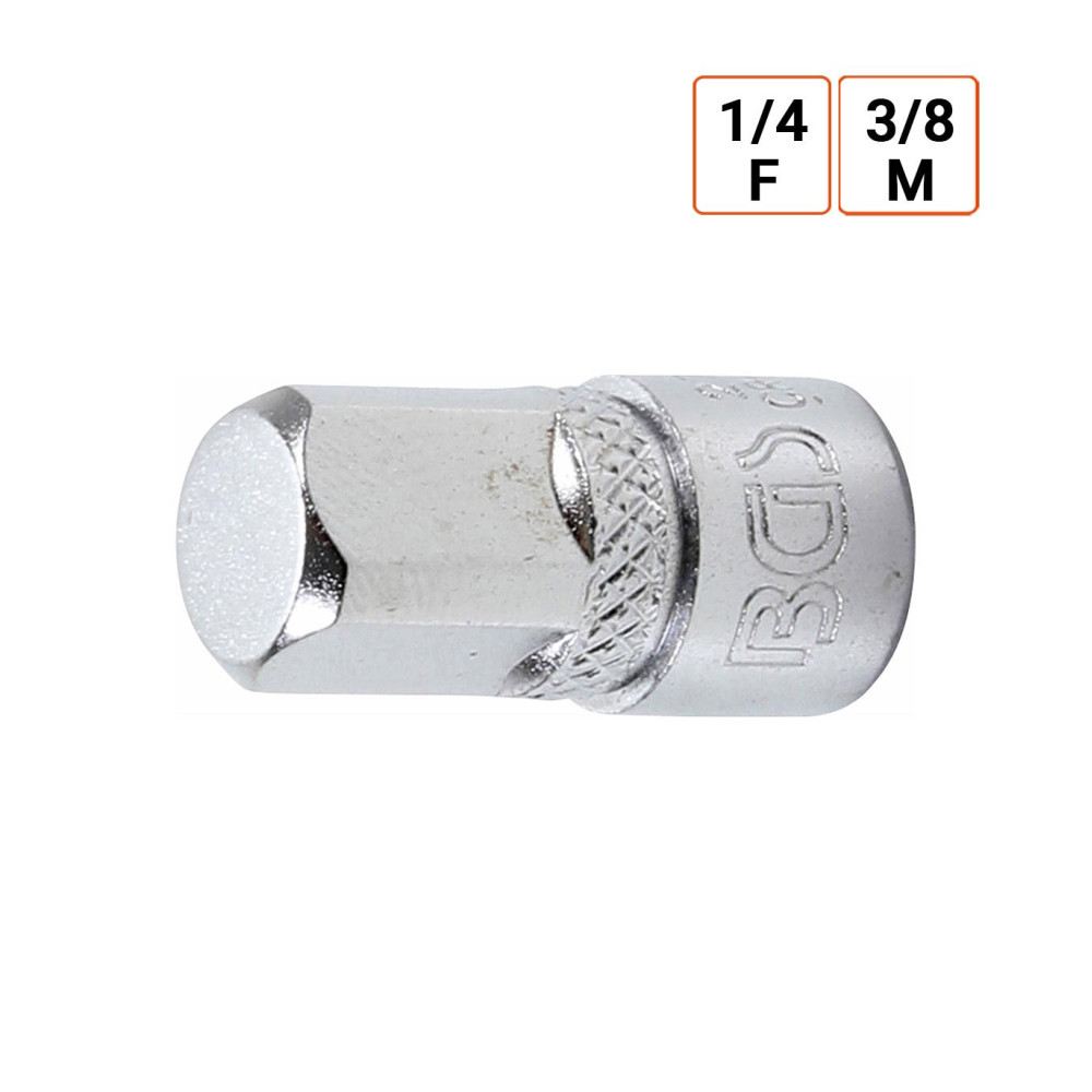 Adaptateur-réducteur douille 1/4 F vers 3/8 pouce M