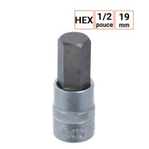 Douille à embouts 1/2 pouce six pans intérieurs 19 mm