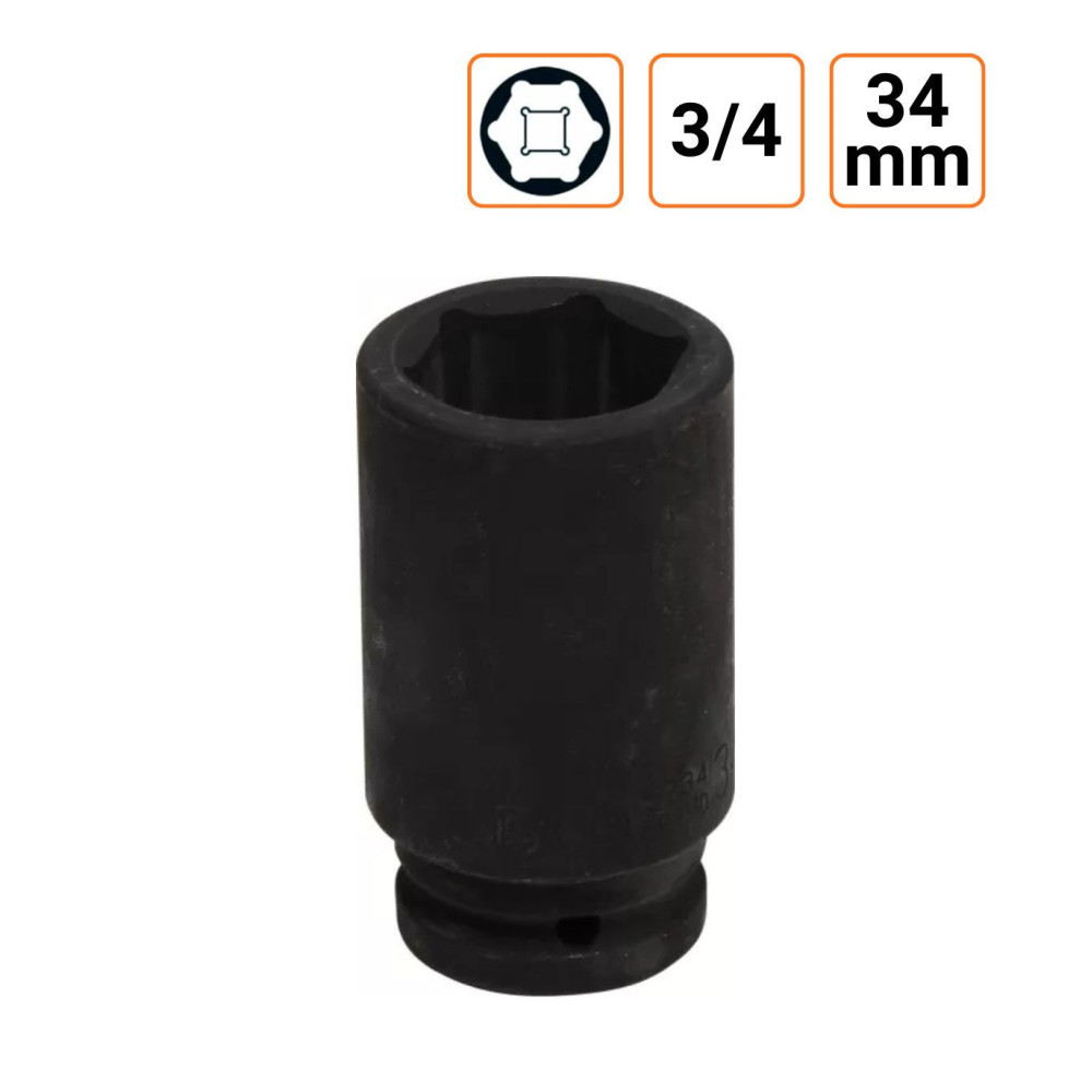 Douille à chocs 3/4 Longues de 34 mm