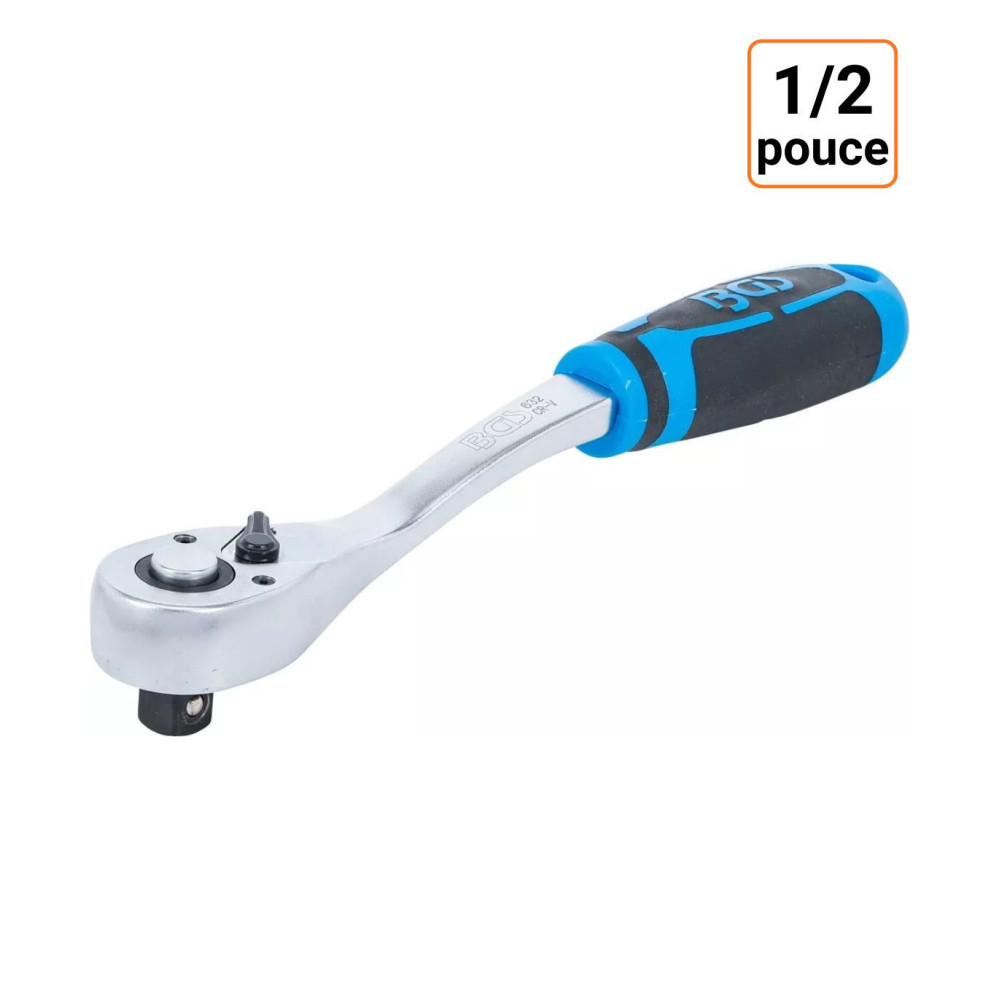 Cliquet réversible coudé à denture fine 1/2 pouce