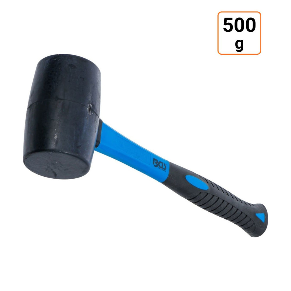 Maillet caoutchouc manche en fibres de verre 500 g