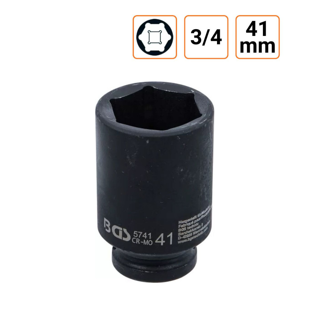 Douille à chocs 3/4 Longues de 41 mm