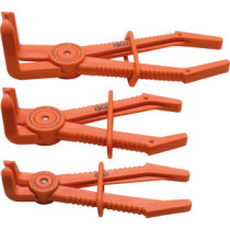 Lot de 3 pinces coudées pour durites 155 à 255 mm - 1