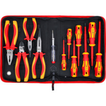 Lot de pinces et tournevis d'électricien VDE 12 pièces - 1