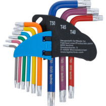  9 clés torx multicolore courtes T10 à T50 - 3