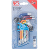  9 clés torx multicolore courtes T10 à T50 - 4