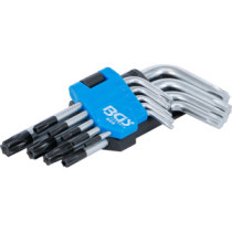 9 clés torx courtes avec perçage T10 à T50 - 1
