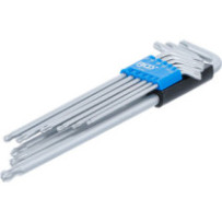 9 clés torx extra long avec tête sphérique T10 à T50 - 1
