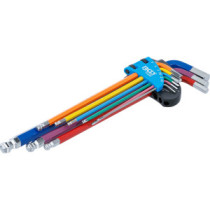 9 clés allen multicolore extra longues 1