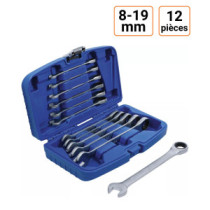 Jeu de 12 clés mixtes à cliquet