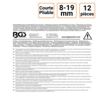Jeu de 12 clés mixtes