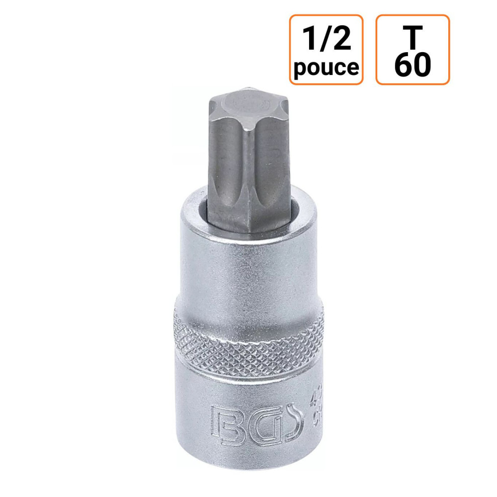 Douille à embouts 1/2 pouce Torx T60