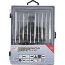  Jeu de 10 limes diamantées droites 140 x 3 mm - 9