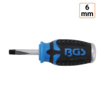 Tournevis plat 6 mm avec longueur de la lame 38 mm