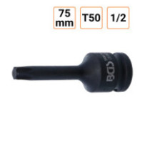 Douille à choc Torx T50 1/2" pouce longueur 75 mm