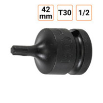 Douille à choc Torx T30 1/2" pouce longueur 42 mm