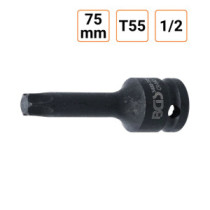 Douille à choc Torx T55 1/2" pouce longueur 75 mm