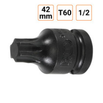 Douille à choc Torx T60 1/2" pouce longueur 42 mm