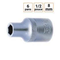 Douille CRV six pans 1/2 pouce en 8mm