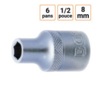 Douille CRV six pans 1/2 pouce en 8mm