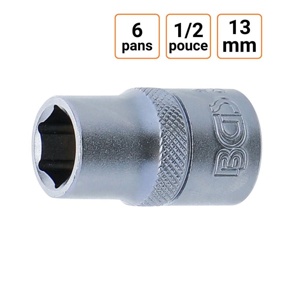 Douille CRV six pans 1/2 pouce en 13mm