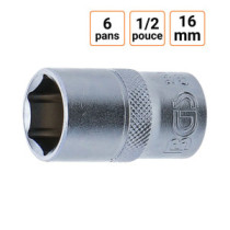 Douille CRV six pans 1/2 pouce en 16mm