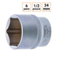 Douille CRV six pans 1/2 pouce en 34mm