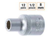 Douille CRV douze pans 1/2 pouce en 8mm