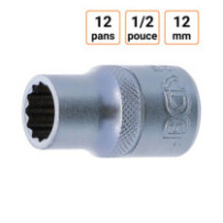 Douille CRV douze pans 1/2 pouce en 12mm