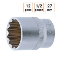 Douille CRV douze pans 1/2 pouce en 27mm