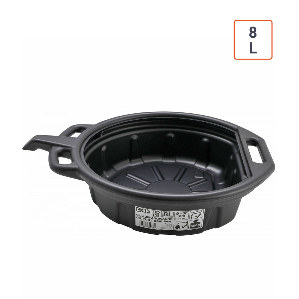 Bac de vidange d’huile 8 litres