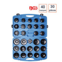 Coffret de cloches à filtres à huile 30 pièces 40 marques