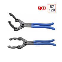 Pince spéciale pour filtre à huile et carburant avec mâchoires orientables