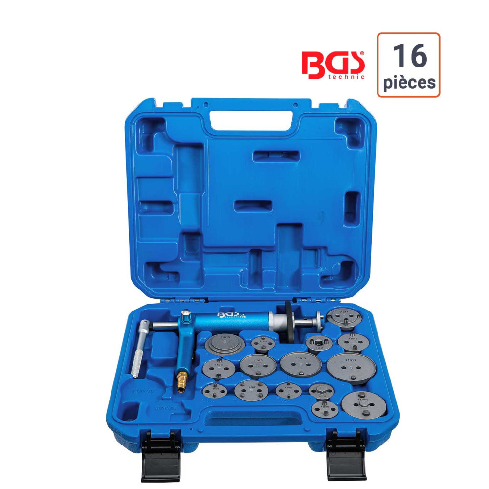 Coffret repousse-pistons de frein pneumatique 16 pièces