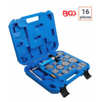 Coffret repousse-pistons pneumatique 16 adaptateurs