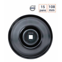 Cloche à filtre à huile 15 pans 108 mm pour Volvo