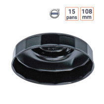 Cloche à filtre à huile 15 pans 108mm Volvo