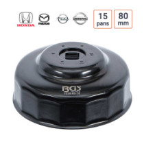 Cloche à filtre à huile 15 pans 80 mm pour Honda, Mazda, Nissan, Opel