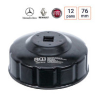 Cloche à filtre à huile 12 pans 76 mm pour Fiat, Mercedes, Renault