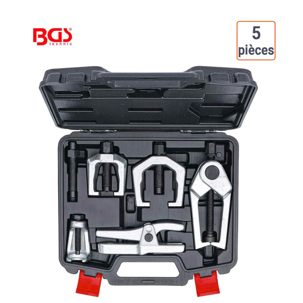 Coffret d'extracteur chasse rotule, roulements et biellette BGS