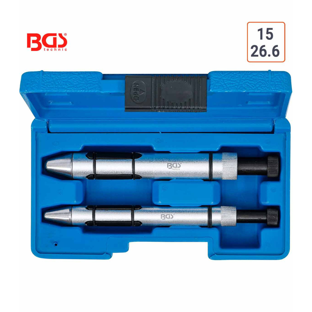 Coffret de 2 mandrins centreur d’embrayage 15 à 26.6 mm