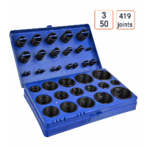 Coffret de 419 joints toriques 3 à 50 mm