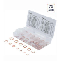 Coffret de 75 joints en cuivre pour vidange