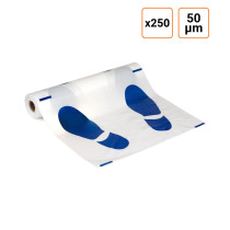 Tapis de sol de protection jetables par rouleau de 250 pièces