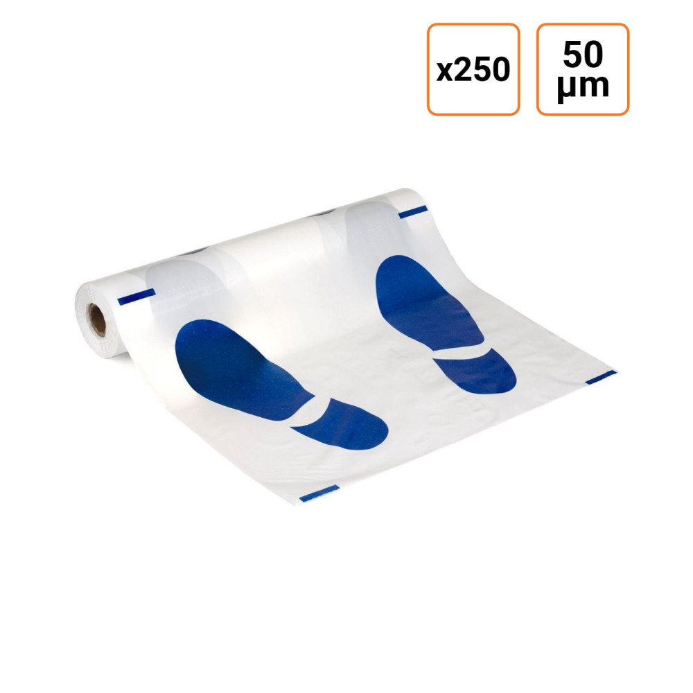 Tapis de sol de protection jetables par rouleau de 250 pièces