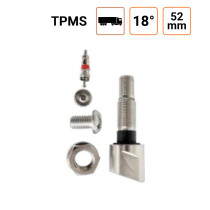 Valve Poids Lourds type ALCOA angle 18° pour TPMS