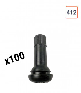 Valves TR412 pneu tubeless par 100ex