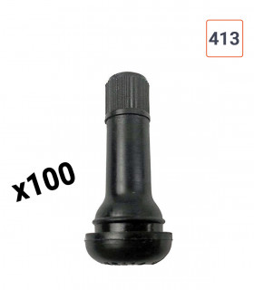 Valves TR413  pneu tubeless  par 100ex