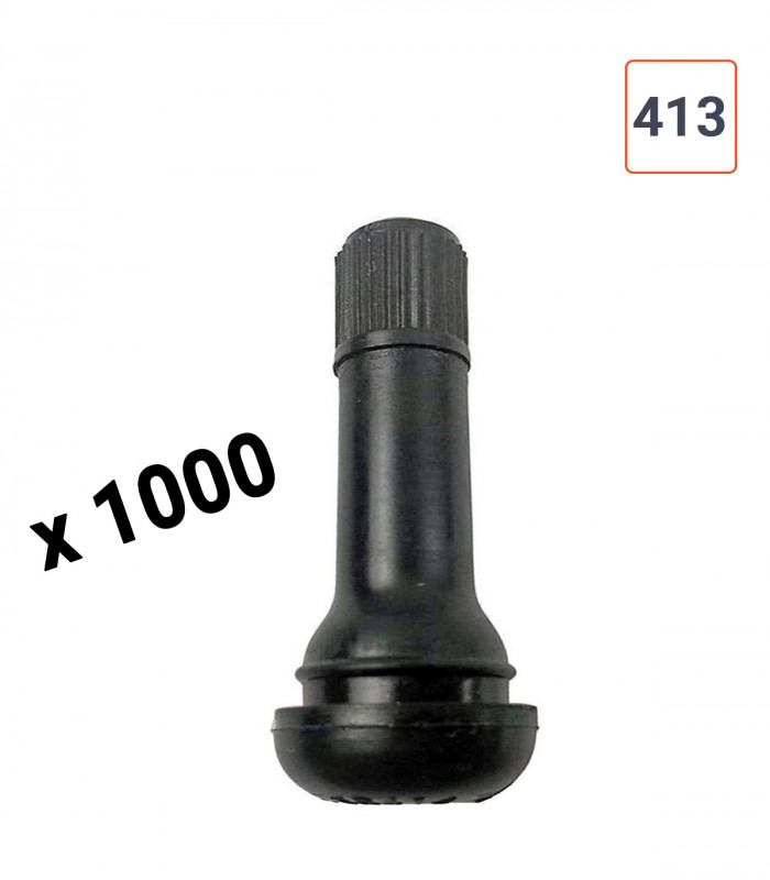 Valves TR413  pneu tubeless par 1000ex