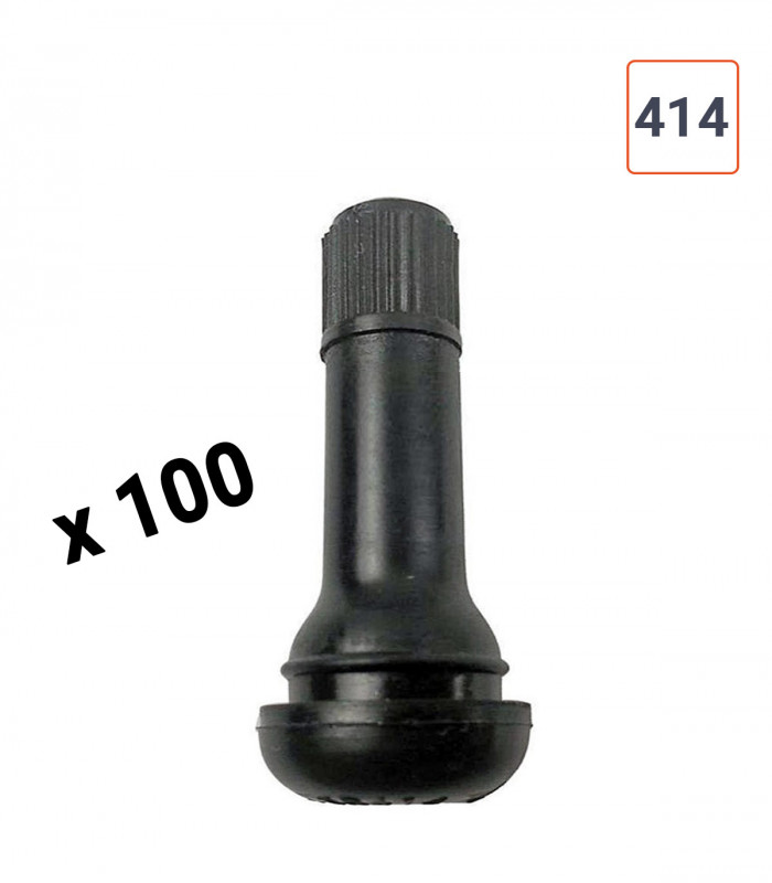 Valves TR 414 pneu tubeless par 100ex